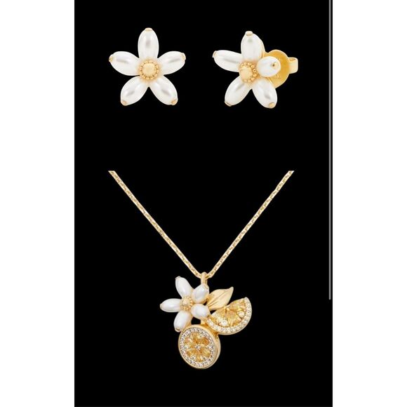 Kate Spade NEW necklace and earrings SET - Freshly Squeezed